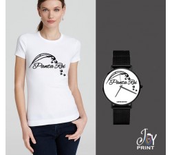 Tshirt+orologio panta rei bianco e nero