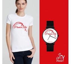 Tshirt+orologio panta rei bianco e rosso