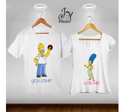 Coppia di tshirt Simpson