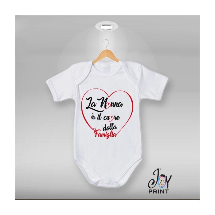 Body Neonato Festa dei nonni Heart Family