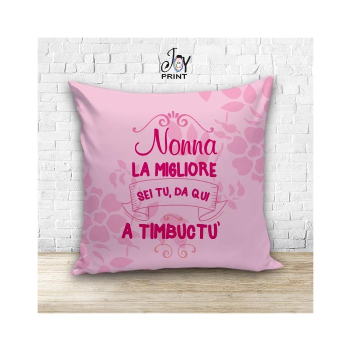 Cuscino Personalizzato idea regalo Festa dei nonni Timbuctù