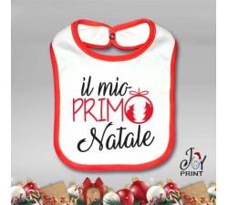 Bavetto Bavetta Bavaglino Personalizzato Natalizio Il Mio Primo Natale