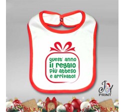 Bavetto Bavetta Bavaglino Personalizzato Natalizio Gift Idea Regalo