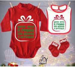 Tris Baby Natale Personalizzato Regalo