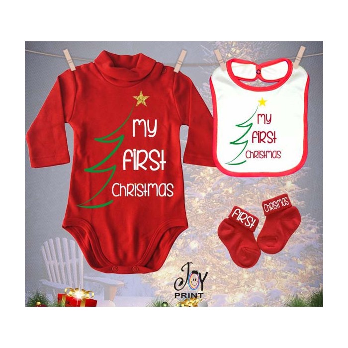 Tris Baby Natale Personalizzato Primo