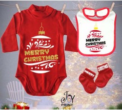 Tris Baby Natale Personalizzato Christmas ball