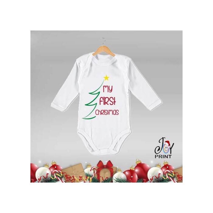 Body Neonato Personalizzato Natalizio Christmas Tree