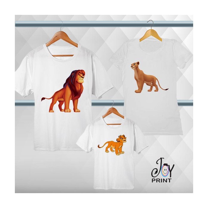 Tris T-shirt/body  Re leone bianco