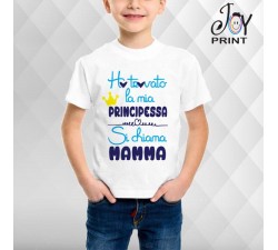 T Shirt bambino Festa della Mamma La Mia Principessa