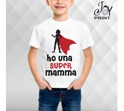 T Shirt bambino Festa della Mamma Super mamma