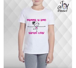 T Shirt bambino Festa della Mamma Ti amo tanto