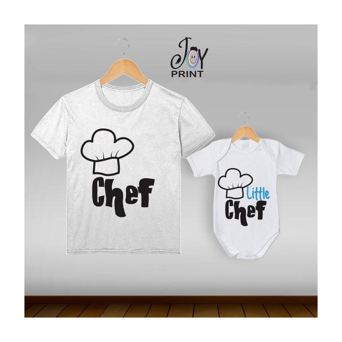 Coordinato t shirt festa del papà Chef - idea regalo