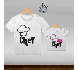 Coordinato t shirt festa del papà Chef - idea regalo