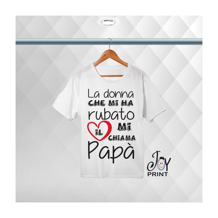 T-shirt Personalizzata festa del papà Cuore - idea regalo