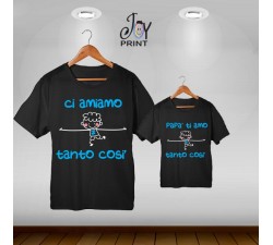 Coordinato festa del papà Ti amo Tanto nero