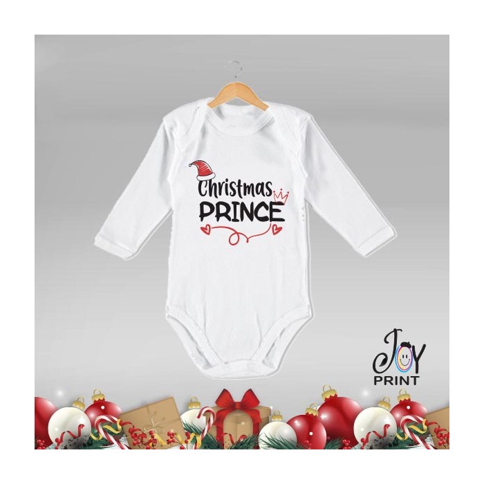 Body Neonato Personalizzato Natalizio Christmas Royals