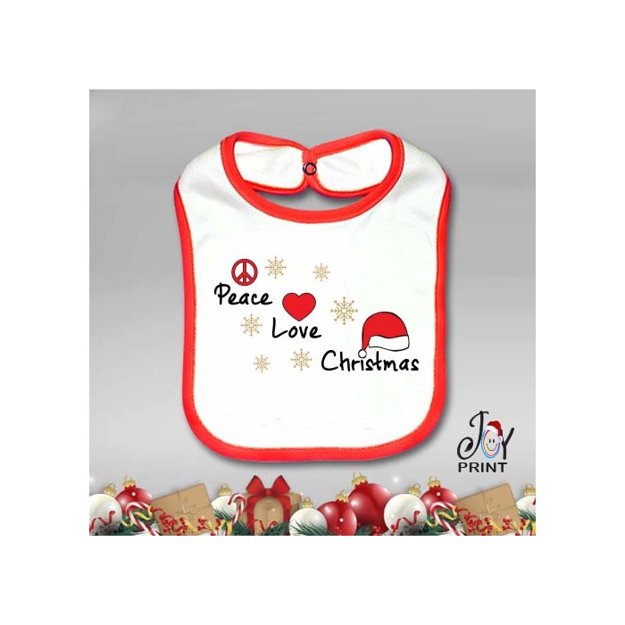 Bavetto Bavetta Bavaglino Personalizzato Natalizio Aria di Natale Idea Regalo