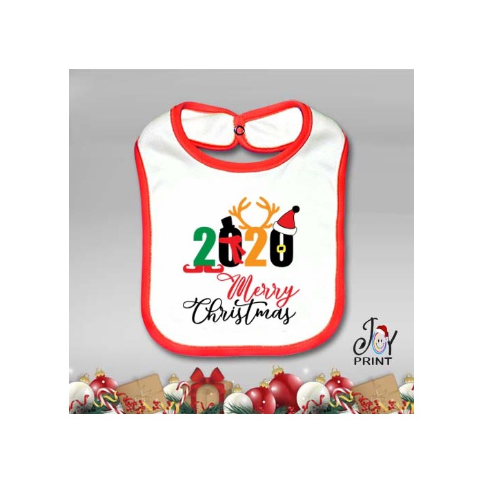 Bavetto Bavetta Bavaglino Personalizzato Natalizio Buon Natale Idea Regalo