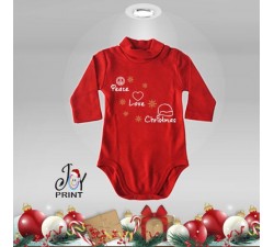 Body Lupetto Neonato Personalizzato Natalizio Aria di Natale Idea Regalo