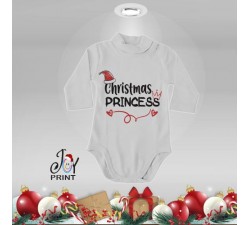 Body Lupetto Neonato Personalizzato Natalizio Christmas Royals Idea Regalo