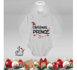 Body Lupetto Neonato Personalizzato Natalizio Christmas Royals Idea Regalo