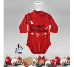 Body Lupetto Neonato Personalizzato Natalizio Christmas Royals Idea Regalo