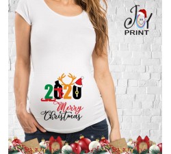 Maglia Premaman Personalizzata Natalizia Buon Natale Idea Regalo