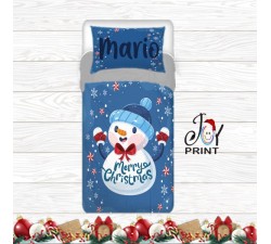 Copripiumino Personalizzato Natale Snowman