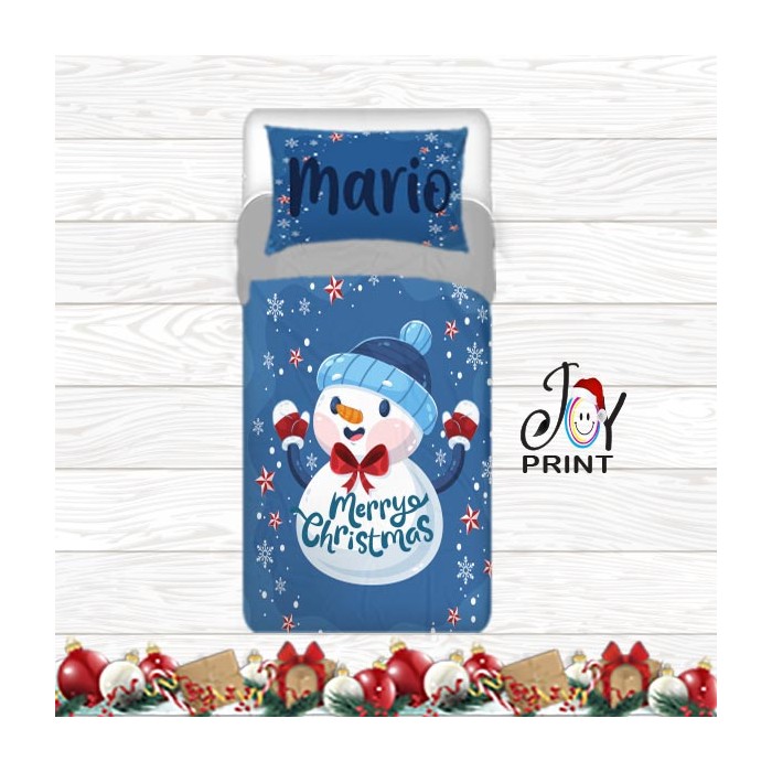 Copripiumino Personalizzato Natale Snowman Copripiumino Personalizzato Natale Snowman