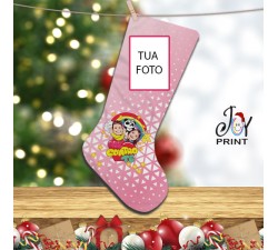 Calza Befana Personalizzata Con Foto Idea Regalo Me Contro Te