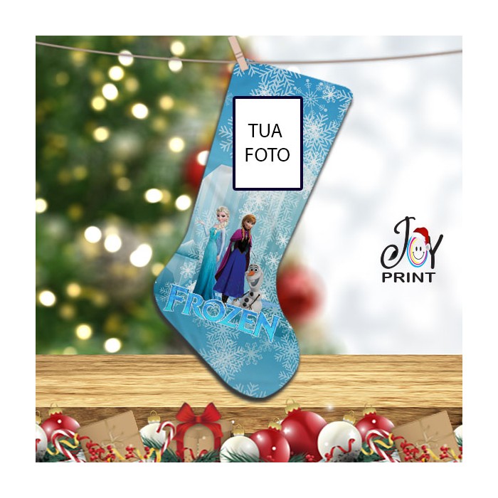 Calza Befana Personalizzata Con Foto Idea Regalo Frozen