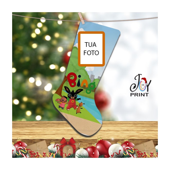 Calza Befana Personalizzata Con Foto Idea Regalo Bing