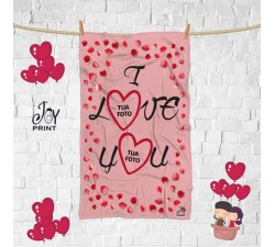 Plaid Personalizzato con Foto love PETALI