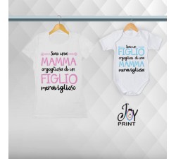 Coordinato T-shirt Festa Della Mamma Siamo Fieri
