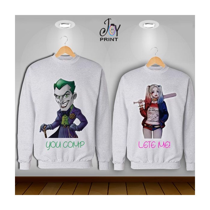 Coppia di felpe Joker