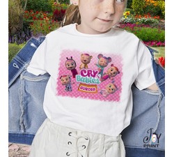 T Shirt/body bambina personalizzati con nome Cry Babies