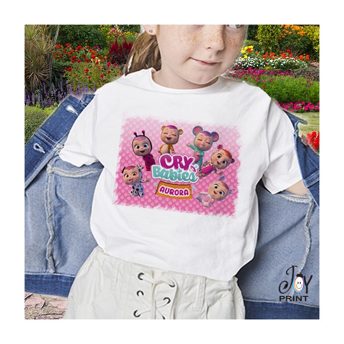 T Shirt/body bambina personalizzati con nome Cry Babies