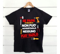 T-shirt uomo Personalizzata Festa del papà Papà può tutto