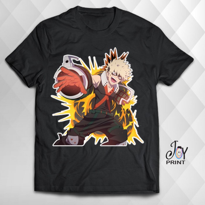 T Shirt Manga bakugou katsuki nera