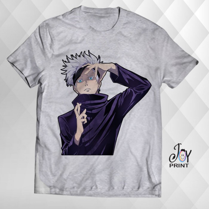 T Shirt Manga gojo satoru grigia