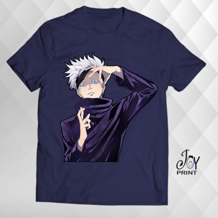 T Shirt Manga gojo satoru blu