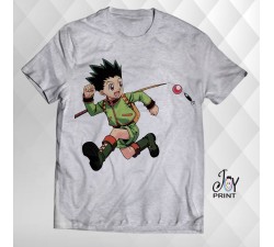 T Shirt Manga gon freecss grigia