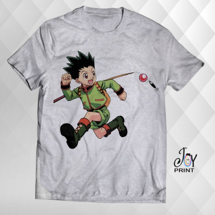 T Shirt Manga gon freecss grigia