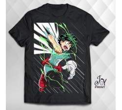 T Shirt Manga izuku midoriya nera