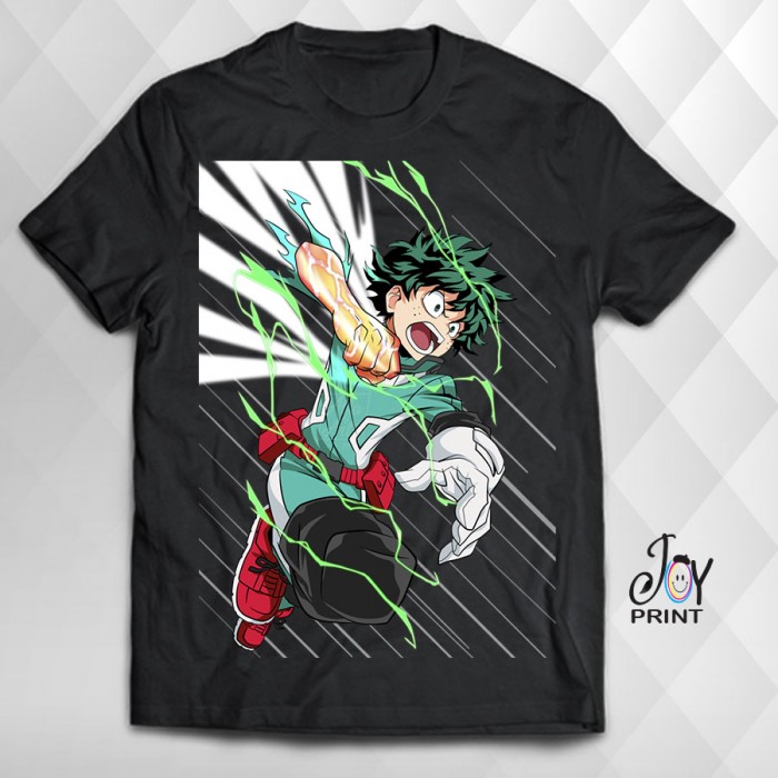 T Shirt Manga izuku midoriya nera