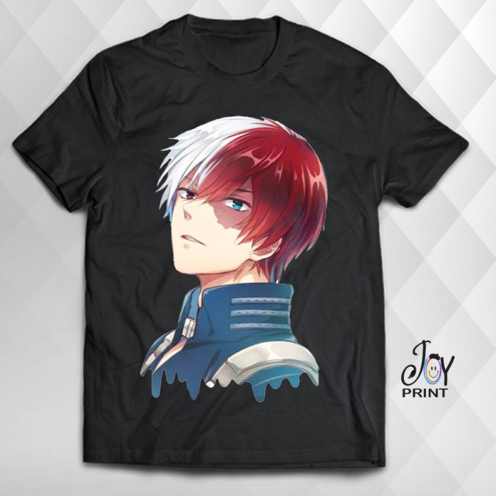 T Shirt Manga shoto todoroki nera