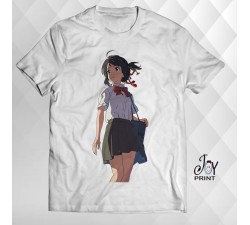 T Shirt Manga Mitshua bianca