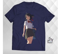 T Shirt Manga Mitshua blu