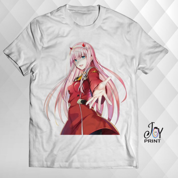 T Shirt Manga Zero Two bianca