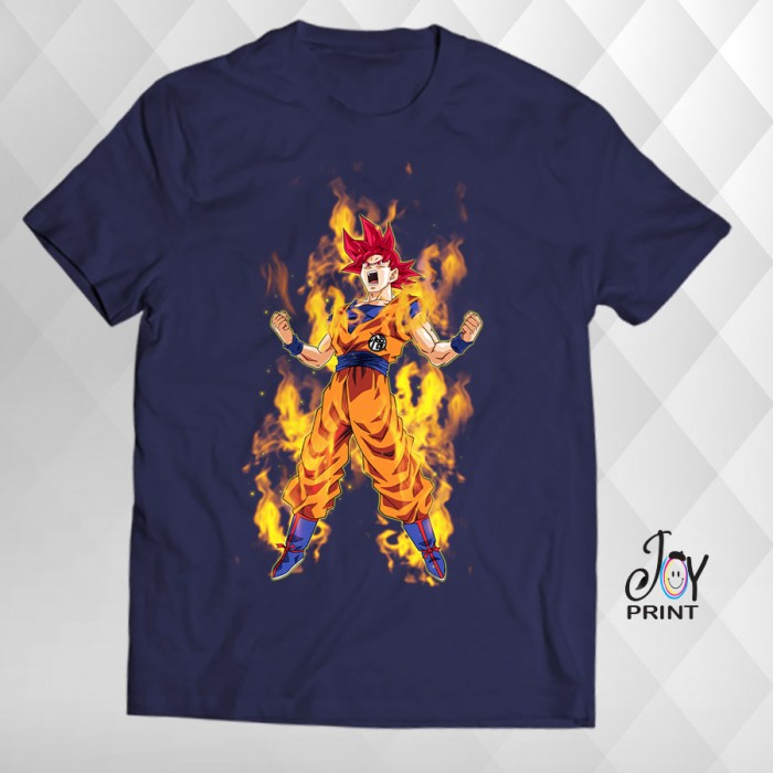 T Shirt Manga Goku blu